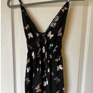XS Black Butterfly Dress